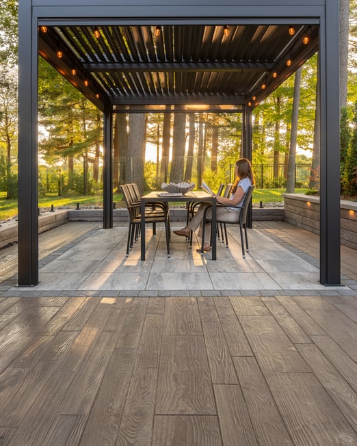 Backyard patio design