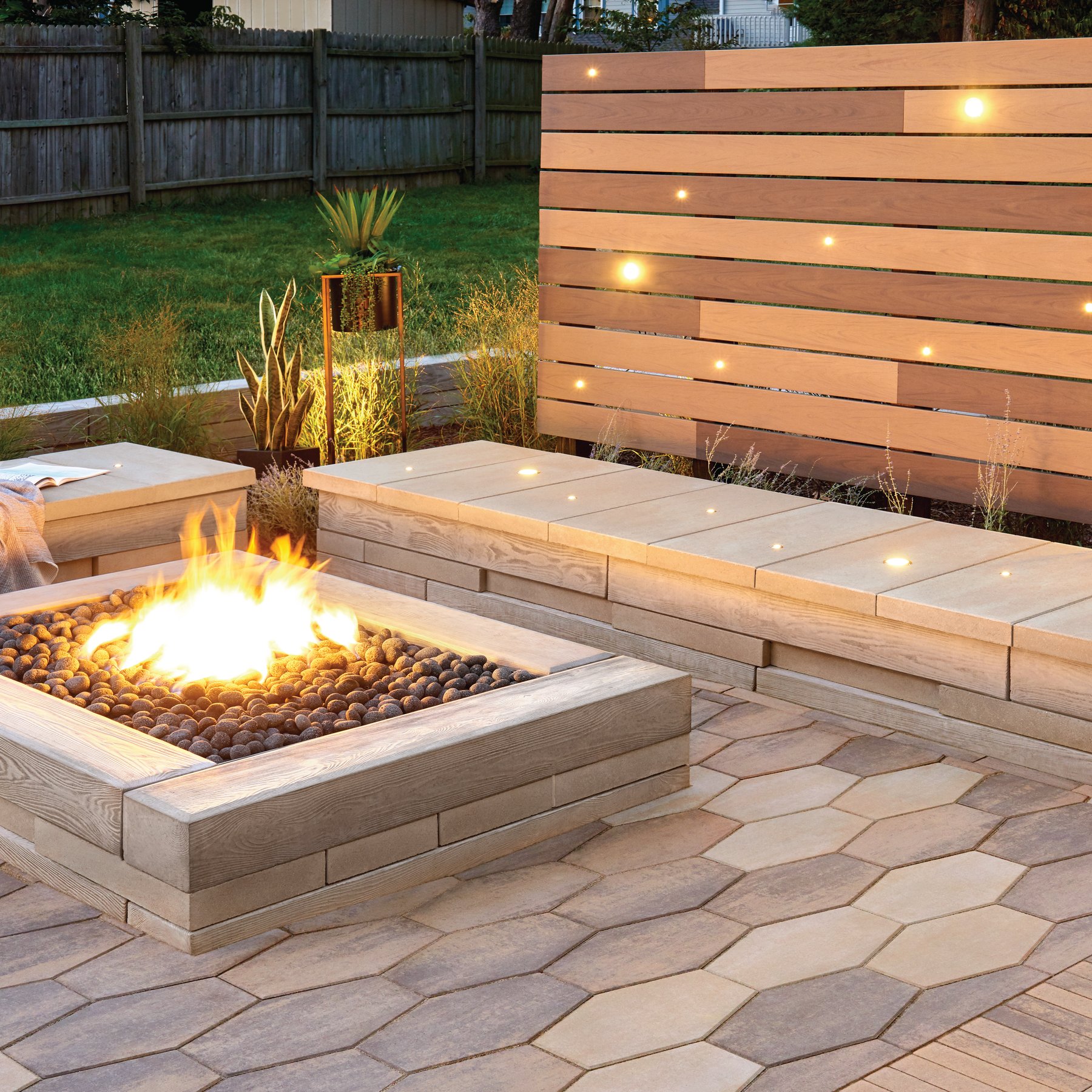 How to build a stone fire pit with pavers TechoBloc