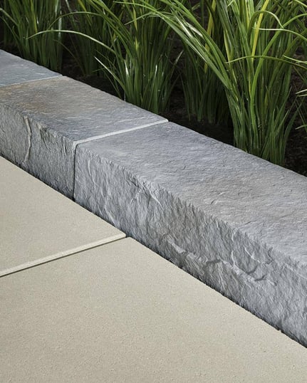 Techo-Bloc's Rocka garden edging in a landscape design