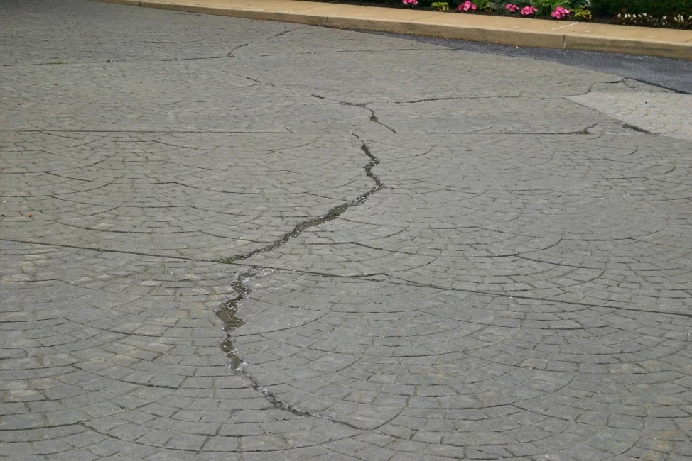 cracked paver