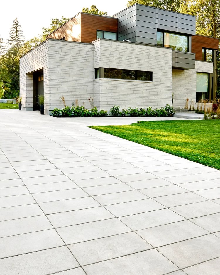 Our Sleek paver in a driveway application