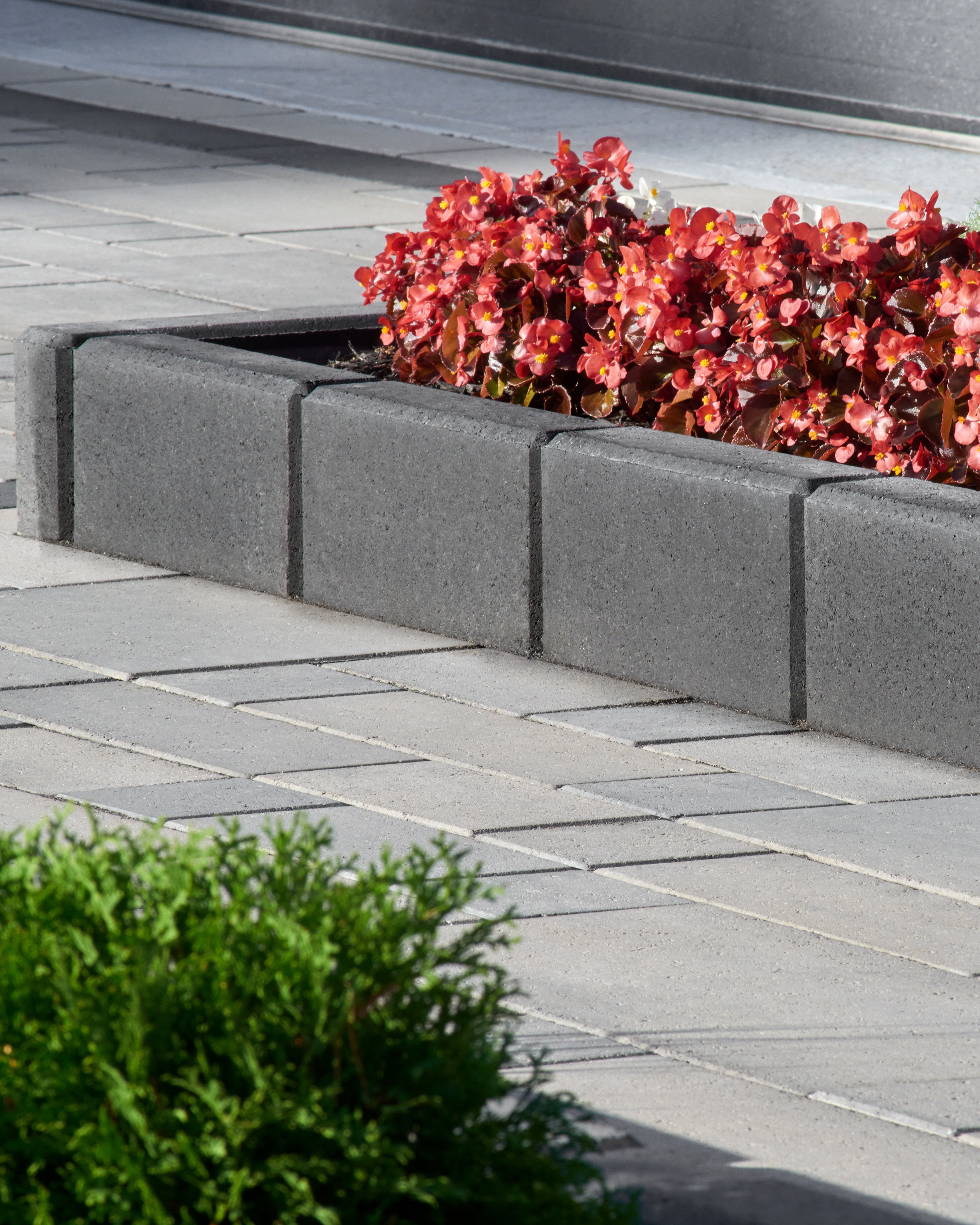 Techo-Bloc's edging stones being used in landscape designs